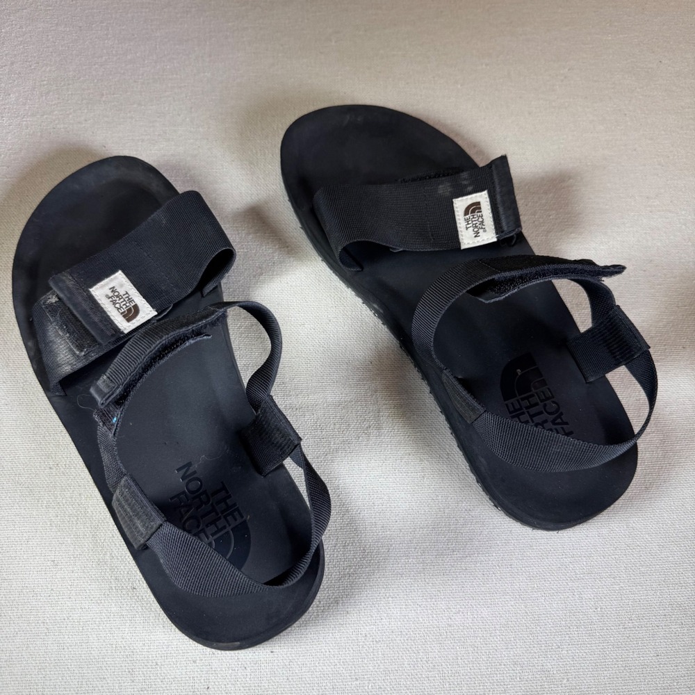 The North Face Base Camp Straptoe Sandals Mens Black Strappy Outdoor Shoes